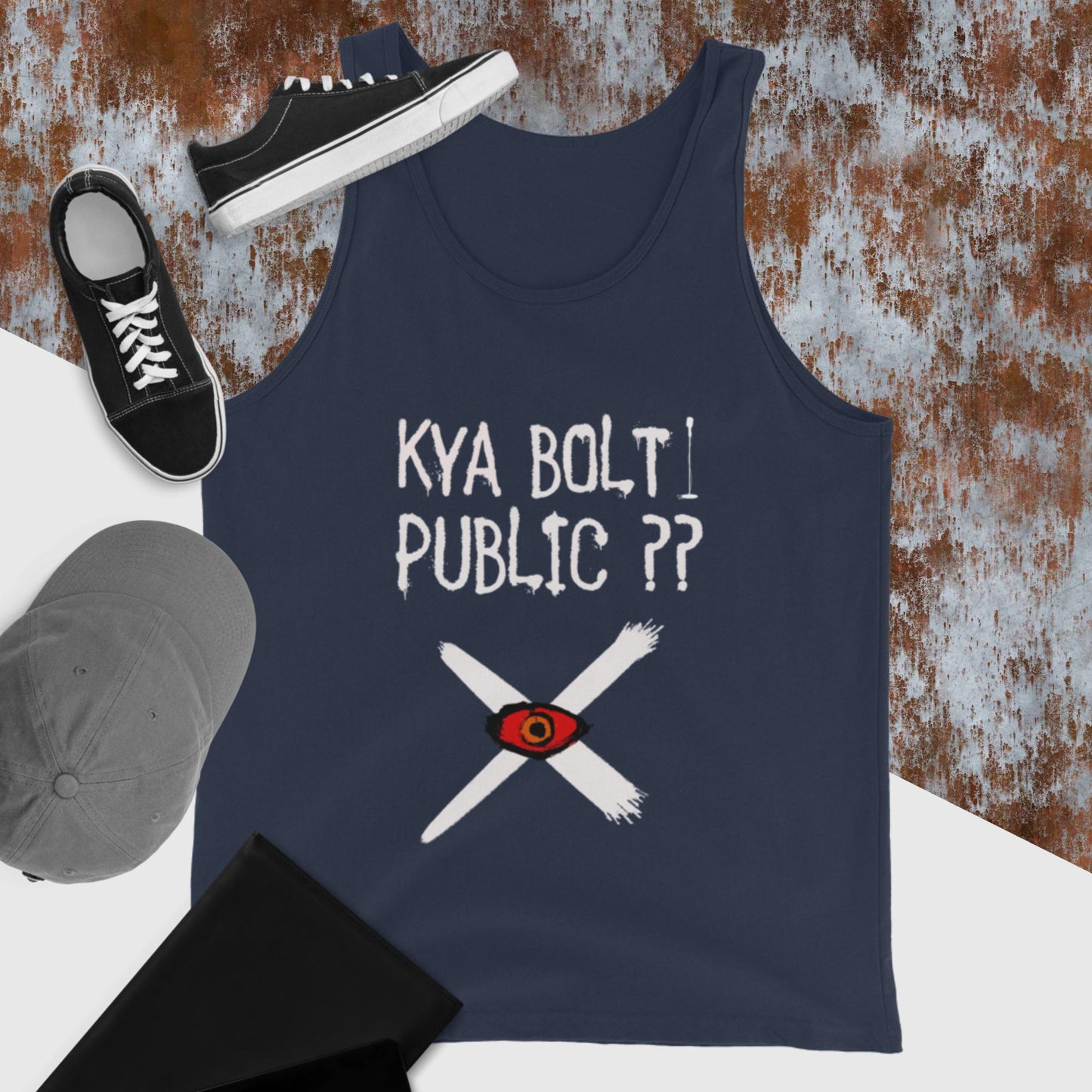 Kya Bolti Public?? Men's Tank Top